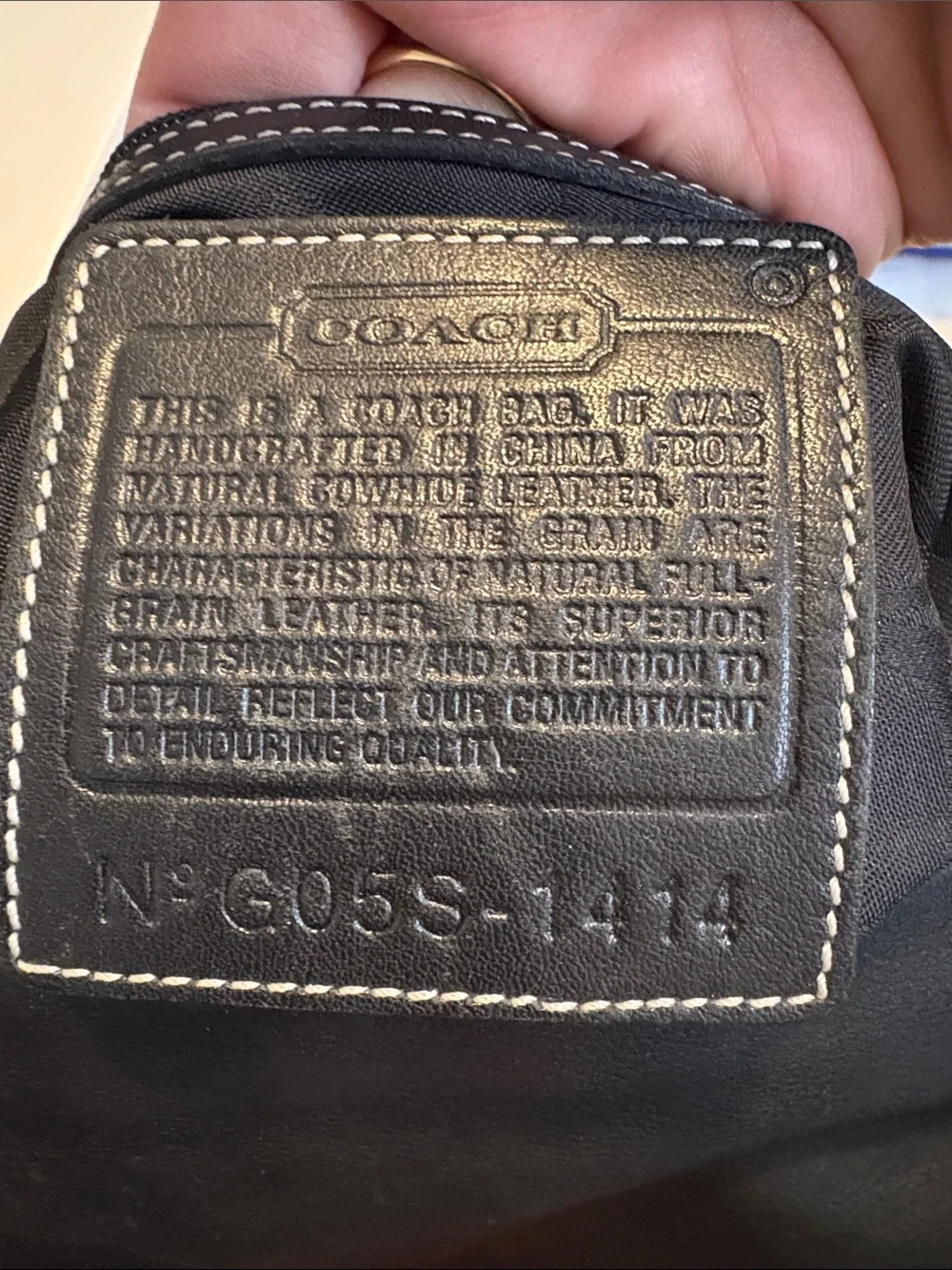 2005 Coach Legacy Slim duffle Leather Crossbody Bag